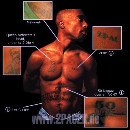 2Pac2K.de - 2Pac Tattoos